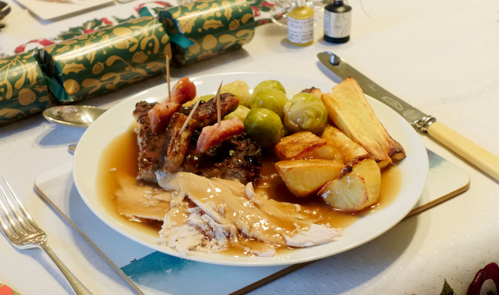 Christmas meal for one